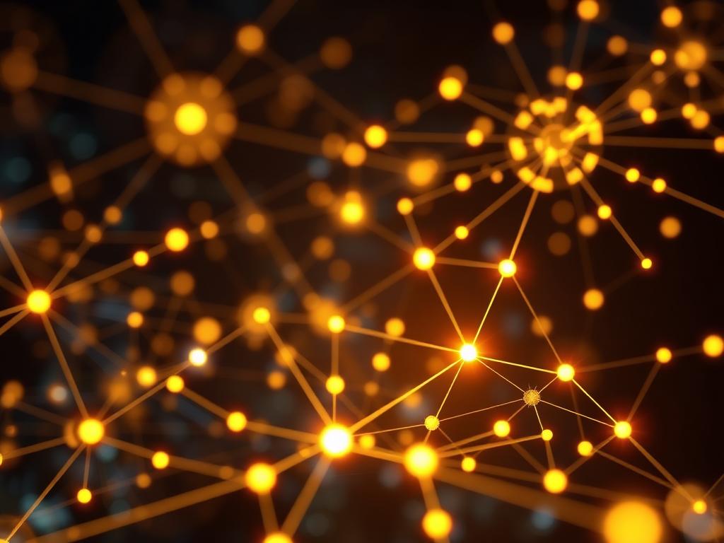 Animated neural network visualizing AI assessment